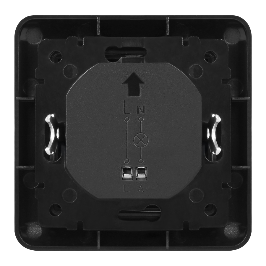 Motion sensor for installation box, 2-wire, 160°, IP20, 300W, black