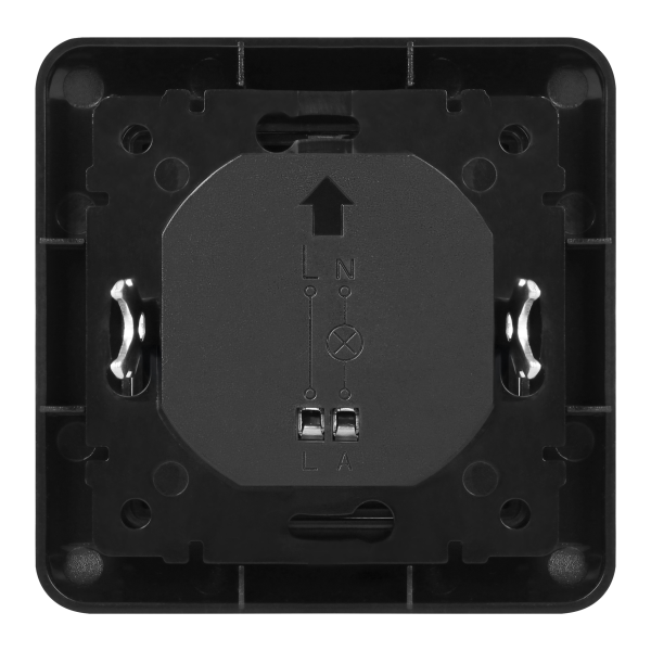 Motion sensor for installation box, 2-wire, 160°, IP20, 300W, black