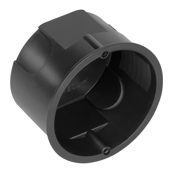 Puszka podtynkowa 60 mm płytka, czarna