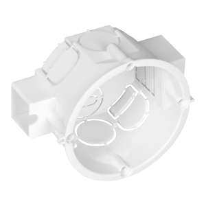 Serial, flush-mounted junction box - 60 mm shallow, white