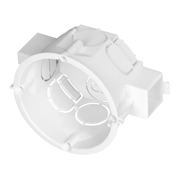 Serial, flush-mounted junction box - 60 mm shallow, white