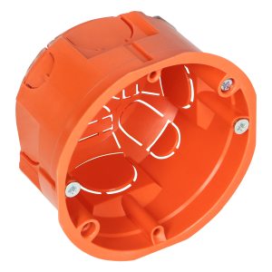 Flush-mounted junction box for plasterboard walls - 60 mm, shallow