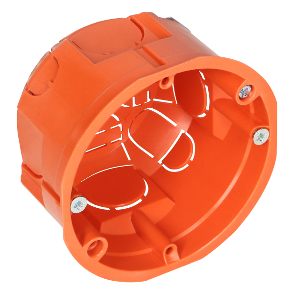Flush-mounted junction box for plasterboard walls - 60 mm, shallow
