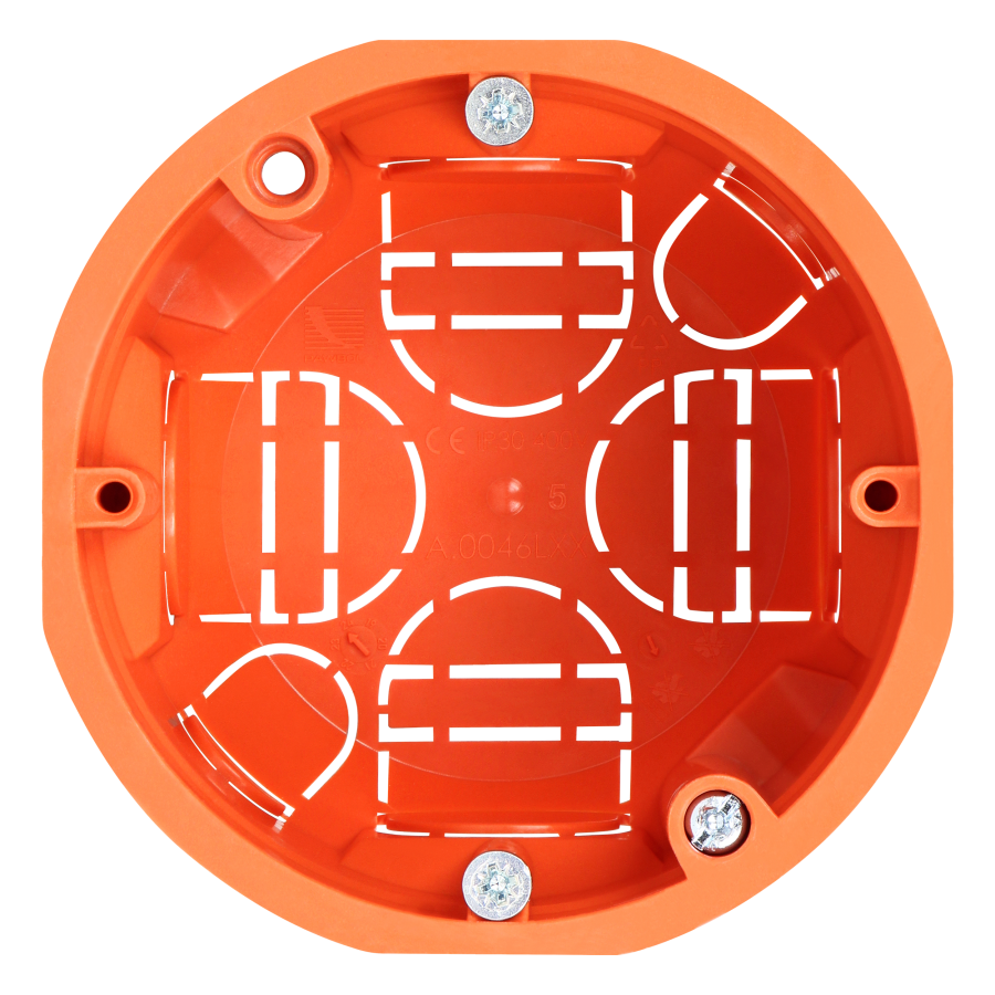 Flush-mounted junction box for plasterboard walls - 60 mm, shallow