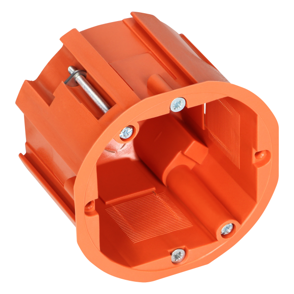 Flush-mounted junction box for plasterboard walls - 60 mm, deep
