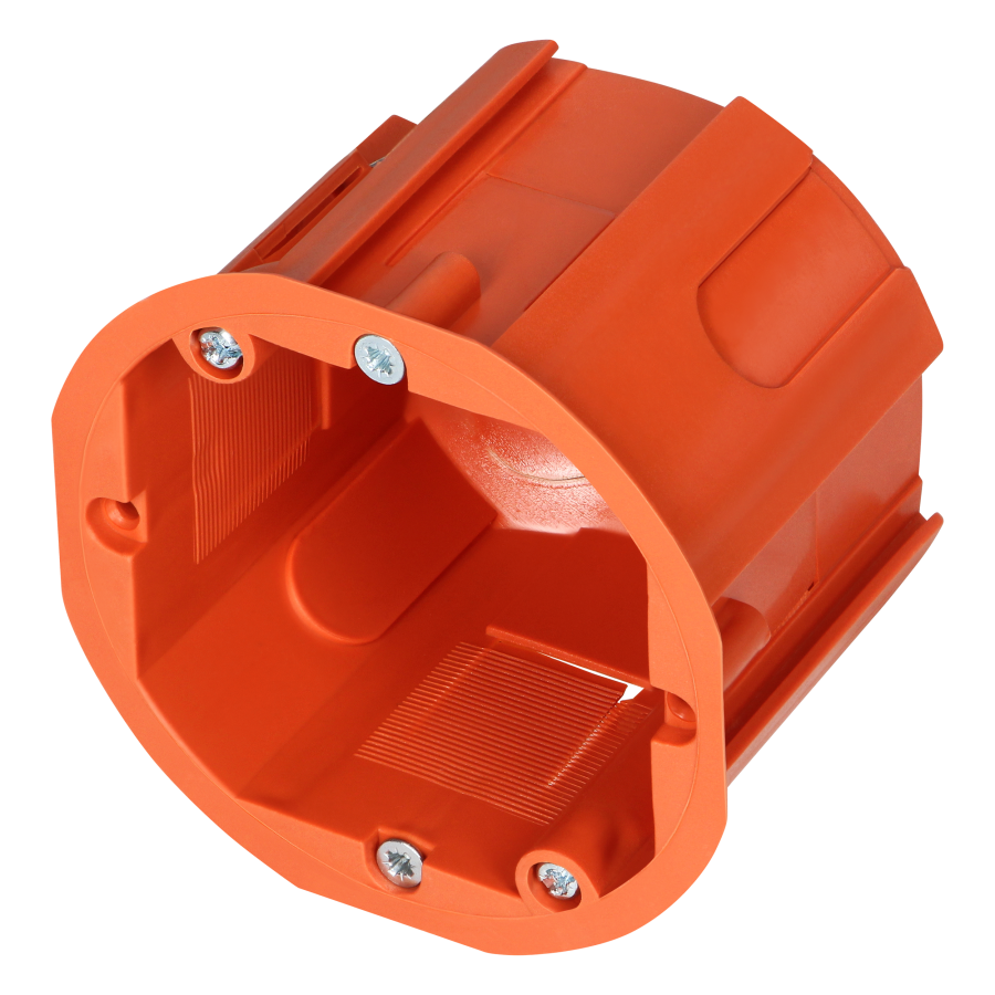 Flush-mounted junction box for plasterboard walls - 60 mm, deep