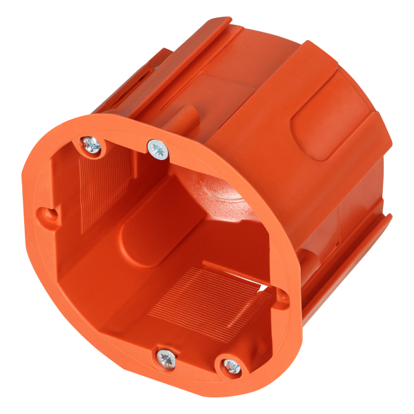 Flush-mounted junction box for plasterboard walls - 60 mm, deep