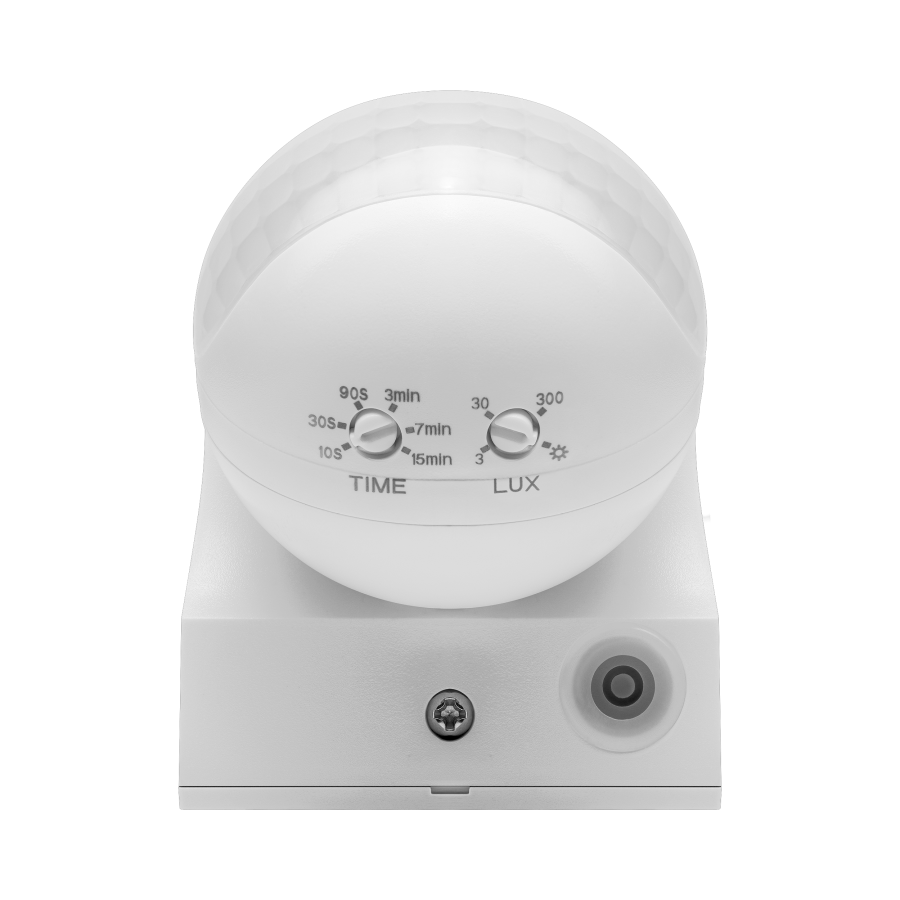 Adjustable PIR motion sensor 180°, IP44