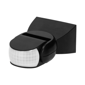 Czujnik ruchu 180st., regulacja pionowa i pozioma, IP65, 1200W, czarny