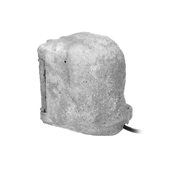 Gniazdo ogrodowe KAMIEŃ, 4x2P+Z, kabel gumowy H07RN-F 3x1,5mm², 3m, 2 tryby pracy: automatyczny (max.1100W)/ręczny (max.3680W)