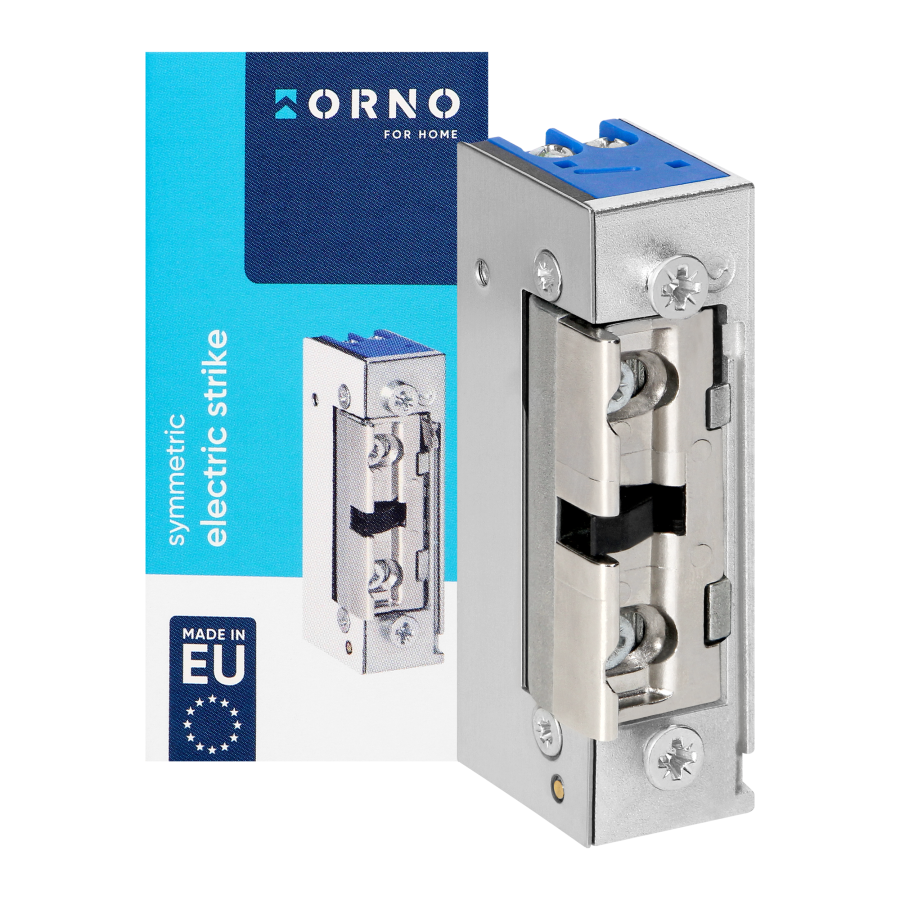 Symmetric electric strike with memory, latch adjustment,, low current coil, 280mA for 12VDC