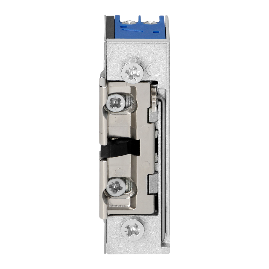 Symmetric electric strike with memory and lock, latch adjustment, low current coil, 280mA for 12VDC