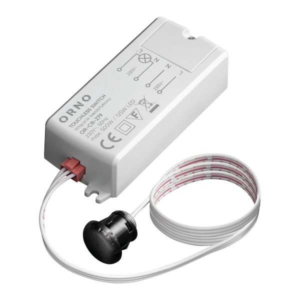 Touchless switch, IP20, 500W
