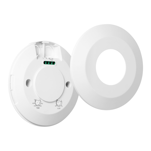 Ultrasonic motion and presence sensor, 360st. IP20, 2000W, ultra flat 2.5cm