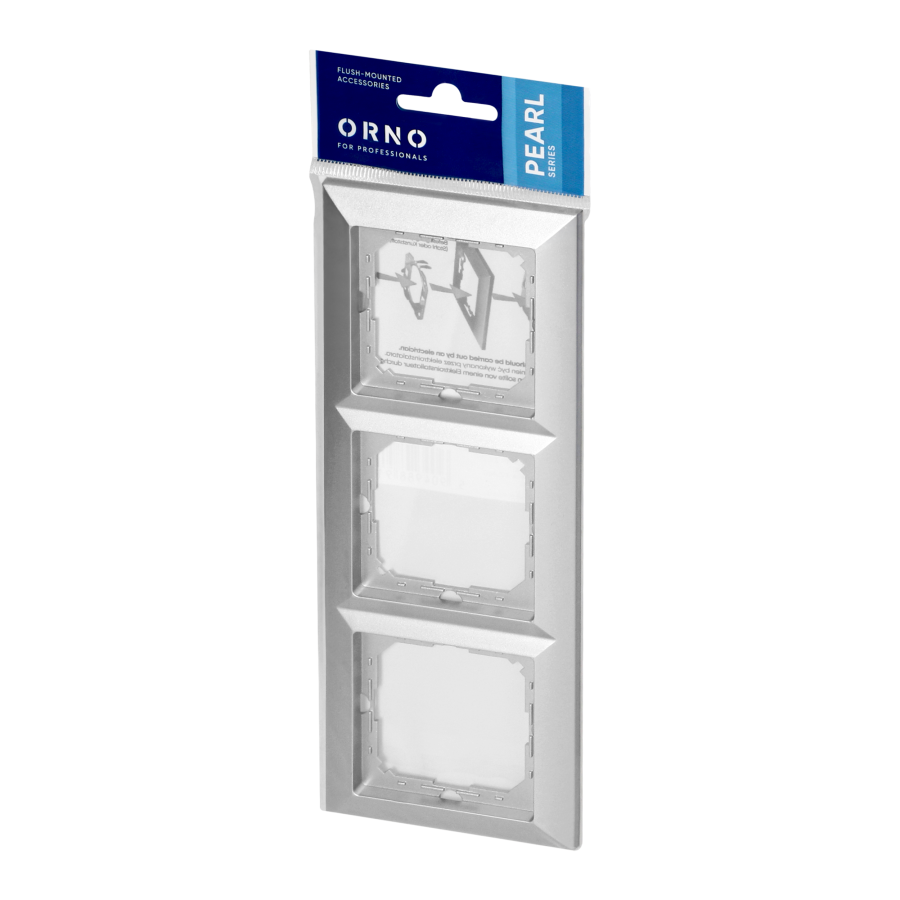 Triple frame Pearl, Ra-3P, silver