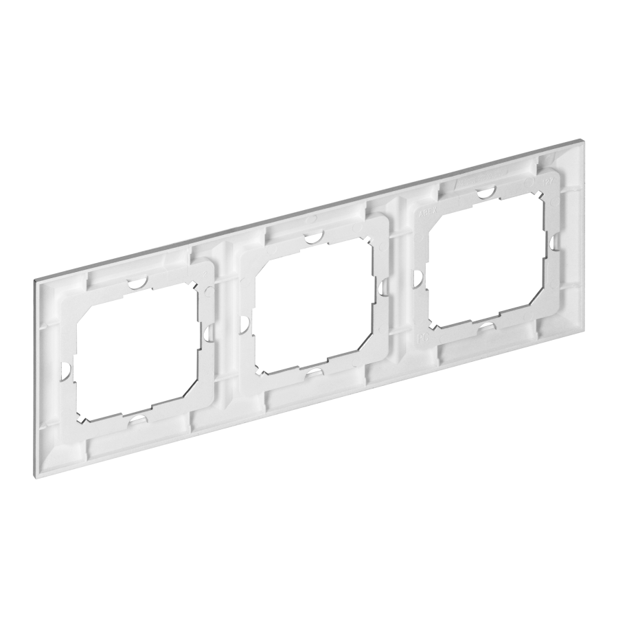 Ramka potrójna Pearl, Ra-3P, srebrny