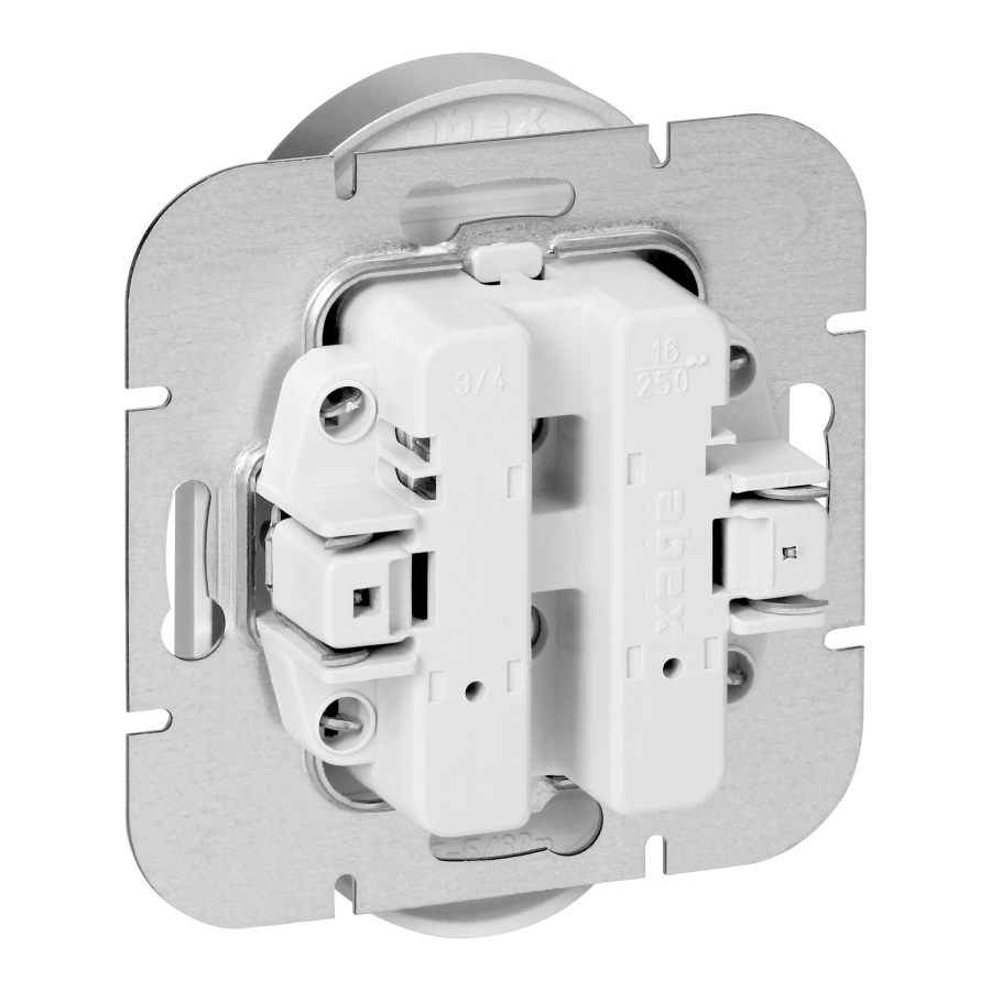 Gniazdo podwójne p/t 2x2P+Z Pearl, 16A, 250V, PT-6 P, srebrny