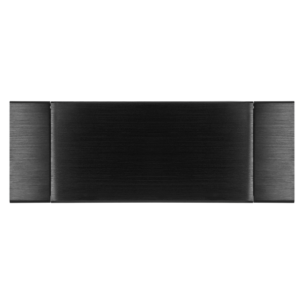 Gniazdo meblowe wpuszczane w blat z płaskim frezowanym rantem, uchylną klapką, ładowarką USB i przewodem 1,5m, 2x2P+Z (French), 2xUSB (typ A+C; 3,6A), czarne