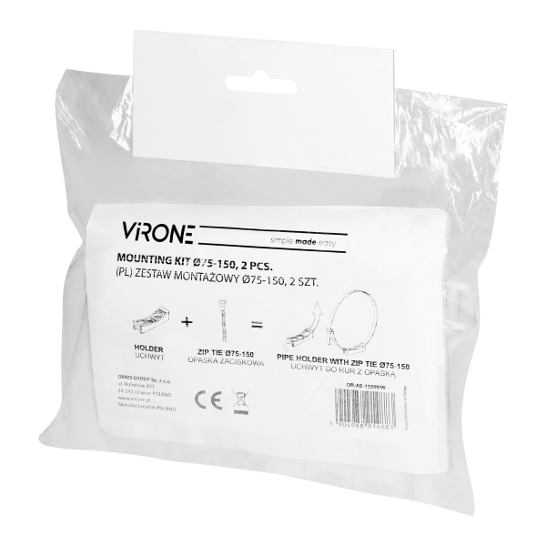 Mounting kit Ø75-150, 2 pcs.