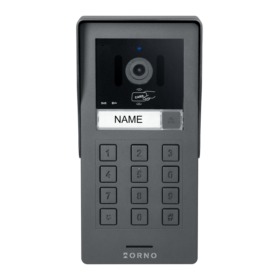 GADI, single-family video doorphone set, 2-wires, 10", Wi-Fi, touch screen, Full HD, RFID reader, code lock