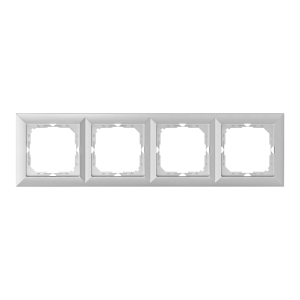 Ramka poczwórna Pearl, RA-4P, srebrny