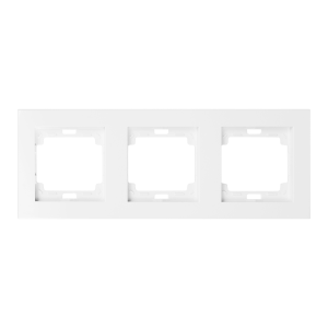 Triple frame vertical Onyx, RA-3OP, white