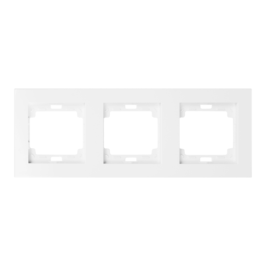 Triple frame vertical Onyx, RA-3OP, white