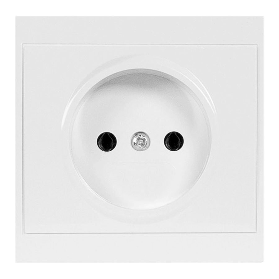 Gniazdo pojedyncze p/t 2P Luna, 16A, 250V, PT-15L, biały