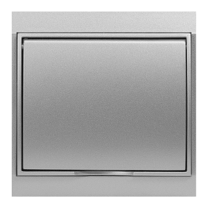 Flush-mounted single socket 2P+E, weather proof with cover Luna,  16A, 250V, PT-16LH, silver