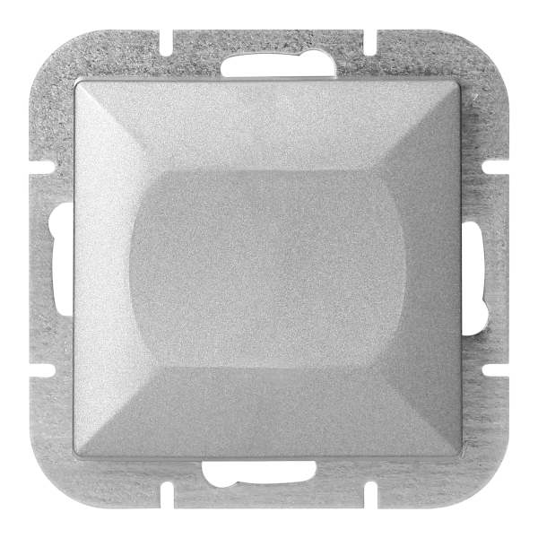 Flush-mounted three-way switch with illumination Pearl, 10A, 250V, WP-5P/S, silver Flush-mounted three-way switch with illumination Pearl, 10A, 250V, WP-5P/S, silver