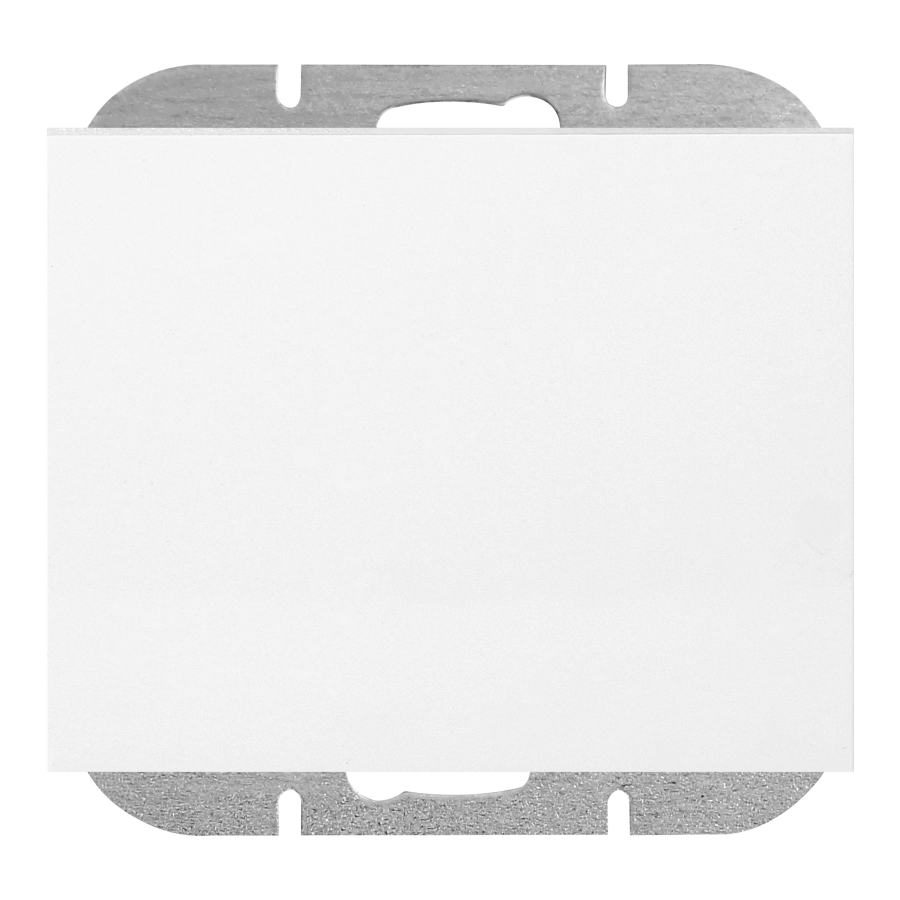 Flush-mounted doorbell button with illumination Onyx, 10A, 250V,  WP-6/7O/S, white