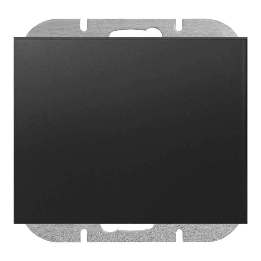 Flush-mounted doorbell button with illumination Onyx, 10A, 250V,  WP-6/7O/S, black