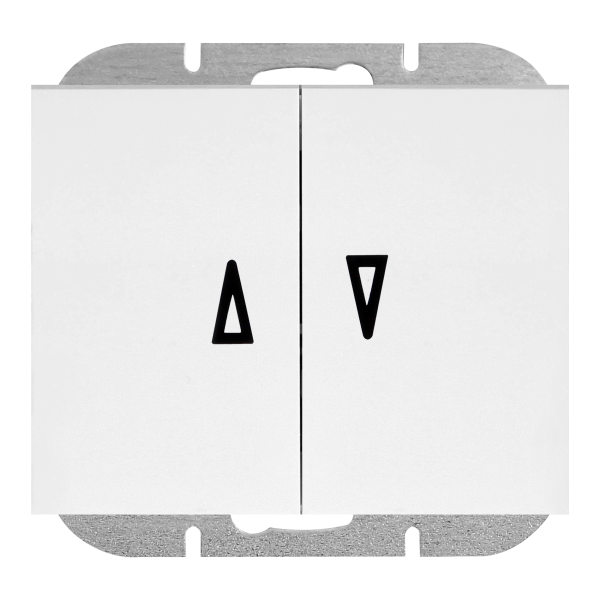 Flush-mounted shutter switch Onyx, 10A, 250V, WP-10O, white