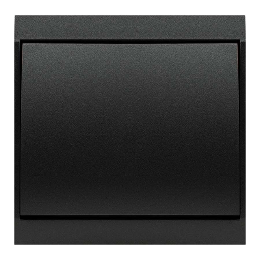 Łącznik krzyżowy p/t Luna, 10A, 250V, WP-8L, czarny