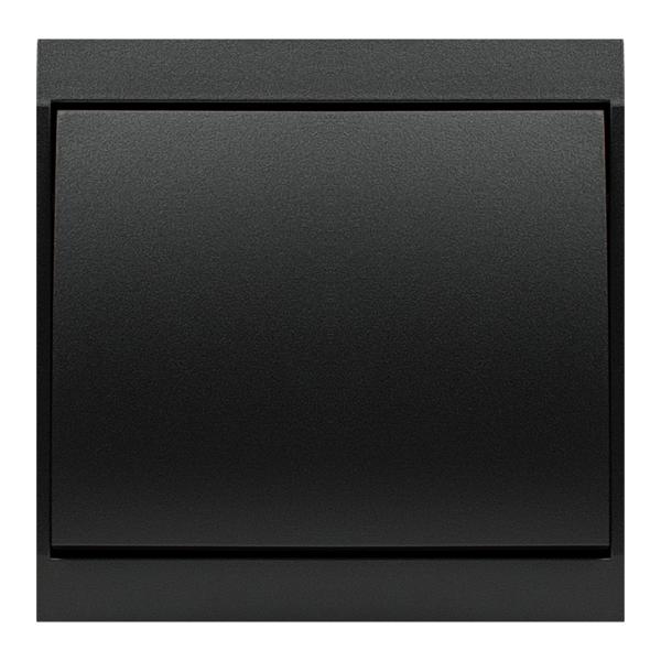 Flush-mounted four-way switch Luna, 10A, 250V, WP-8L, black