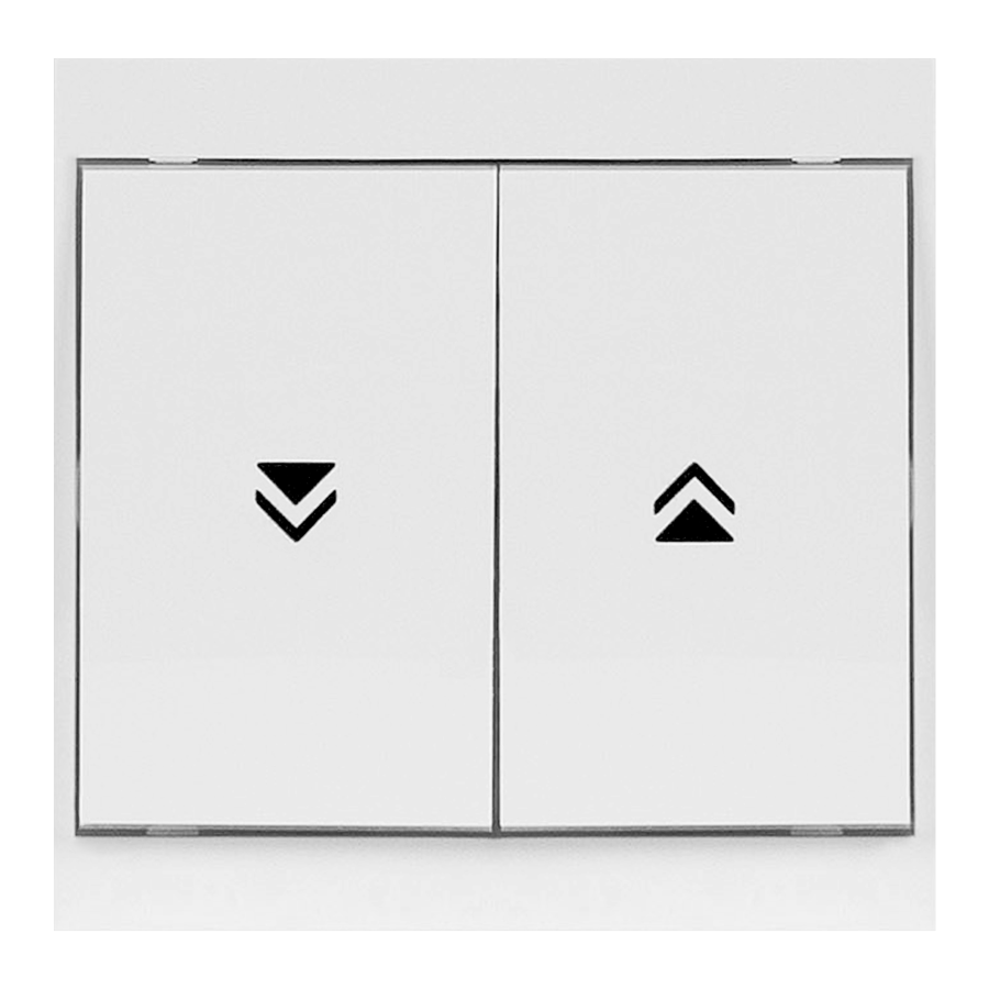 Flush-mounted shutter switch Luna, 10A, 250V, WP-10L, white