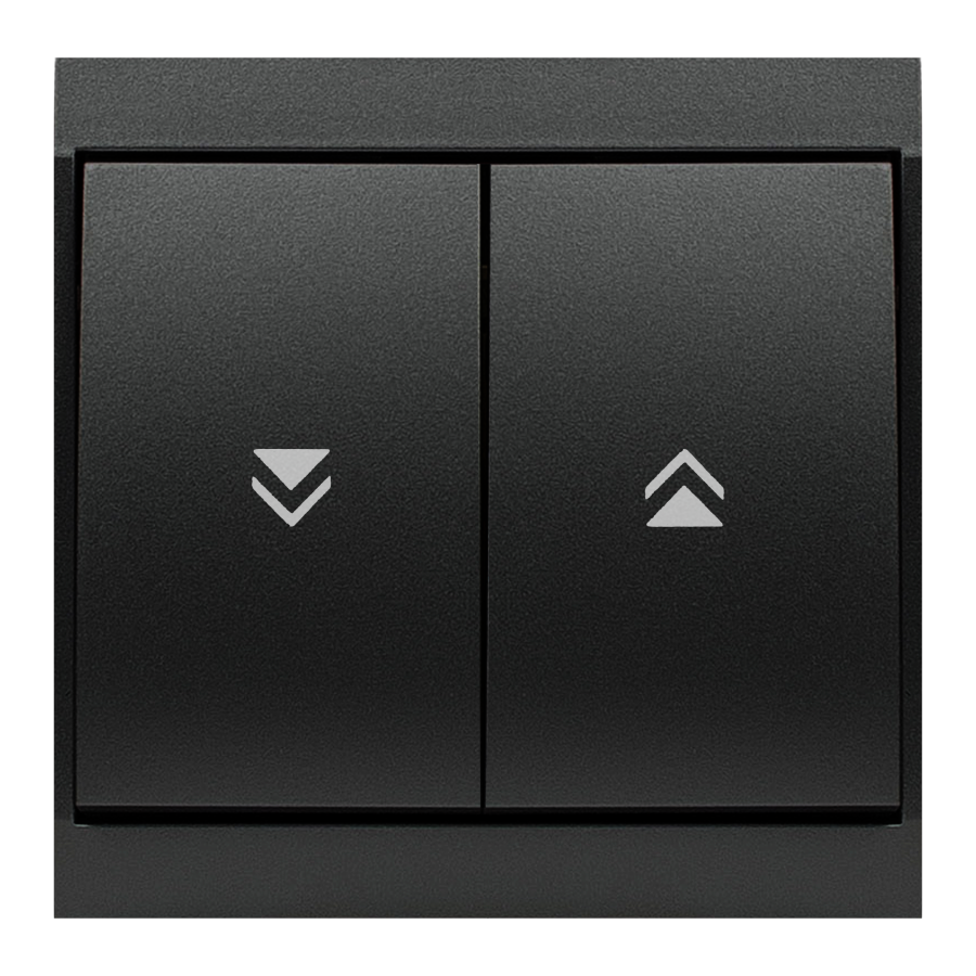 Łącznik roletowy p/t Luna, 10A, 250V, WP-10L, czarny