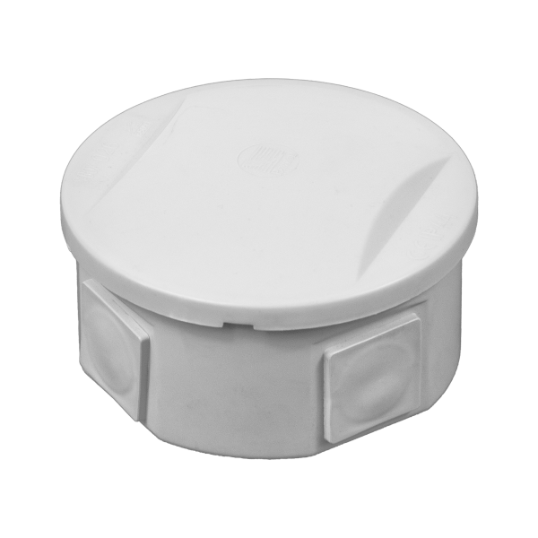 Hermetic junction box 80x40, 4 glands, grey, IP44