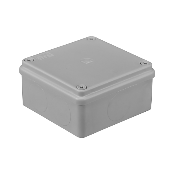 Hermetic junction box 100x100x50, without glands, grey, halogen-free, IP65 Hermetic junction box 100x100x50, without glands, grey, halogen-free, IP65