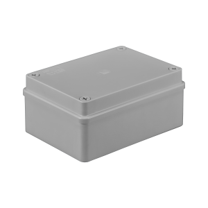 Hermetic junction box 150x110x70, without glands, grey, halogen-free, IP65