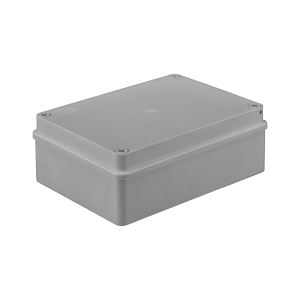 Hermetic junction box 190x140x70, without glands, grey, halogen-free, IP65