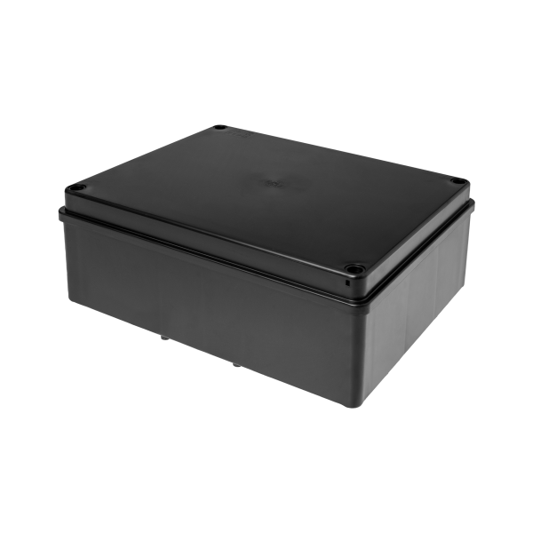 Hermetic junction box 190x140x70, without glands, black, halogen-free, UV resistant, IP65 Hermetic junction box 190x140x70, without glands, black, halogen-free, UV resistant, IP65