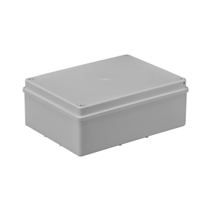 Hermetic junction box 240x190x90, without glands, grey, halogen-free, IP65