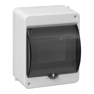 S-5 modular surface-mounted enclosure, with smoked glass, without connector, white, IP40