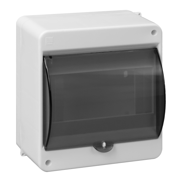 S-6 modular surface-mounted enclosure, with smoked glass, without connector, white, IP40 S-6 modular surface-mounted enclosure, with smoked glass, without connector, white, IP40