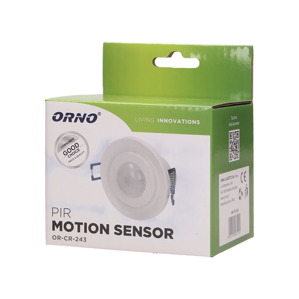 Adjustable flush mounted PIR motion sensor 360°