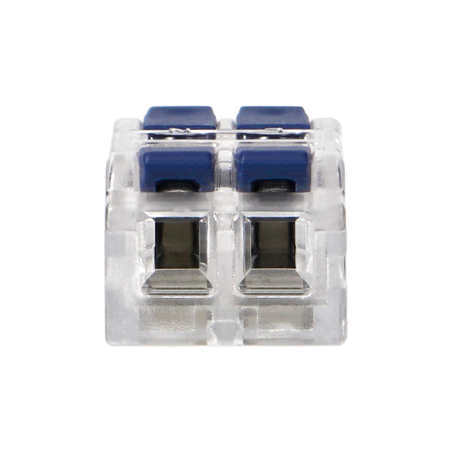 Złączka instalacyjna zaciskowa 2-przewodowa, dwustronna; na dowolny przewód 0,75-4mm²; IEC 250V/32A; worek 10 szt.