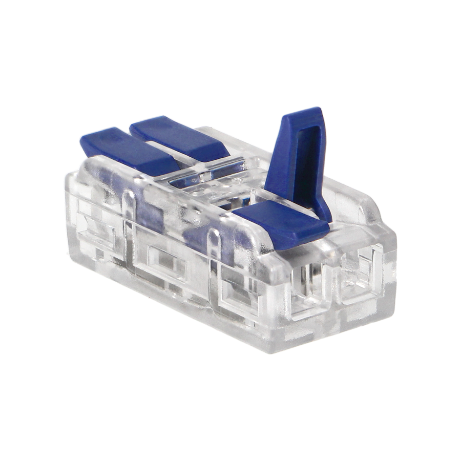 Złączka instalacyjna zaciskowa 2-przewodowa, dwustronna; na dowolny przewód 0,75-4mm²; IEC 250V/32A; worek 10 szt.