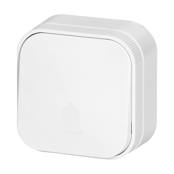 Surface-mounted doorbell switch ToDO IP20, white