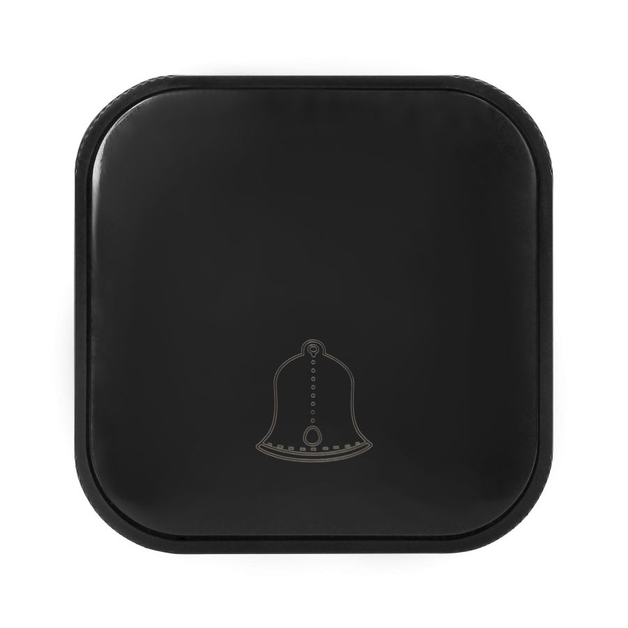 Surface-mounted doorbell switch ToDO IP20, black